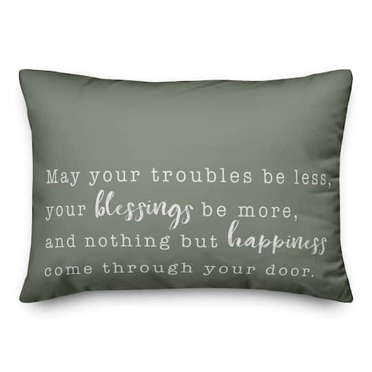 Blessings Be More Indoor/Outdoor Lumbar Pillow